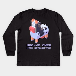 Moo-ve Over, High Resolution Tee for Kids Kids Long Sleeve T-Shirt